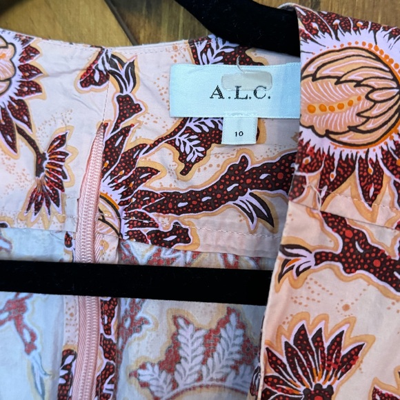 A.L.C Alexandria Gathered Cut Out Floral Dress - Picture 5 of 8